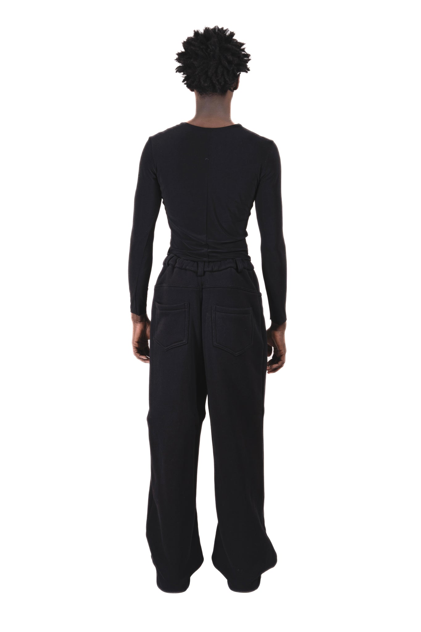 Pantalon lounge coton noir