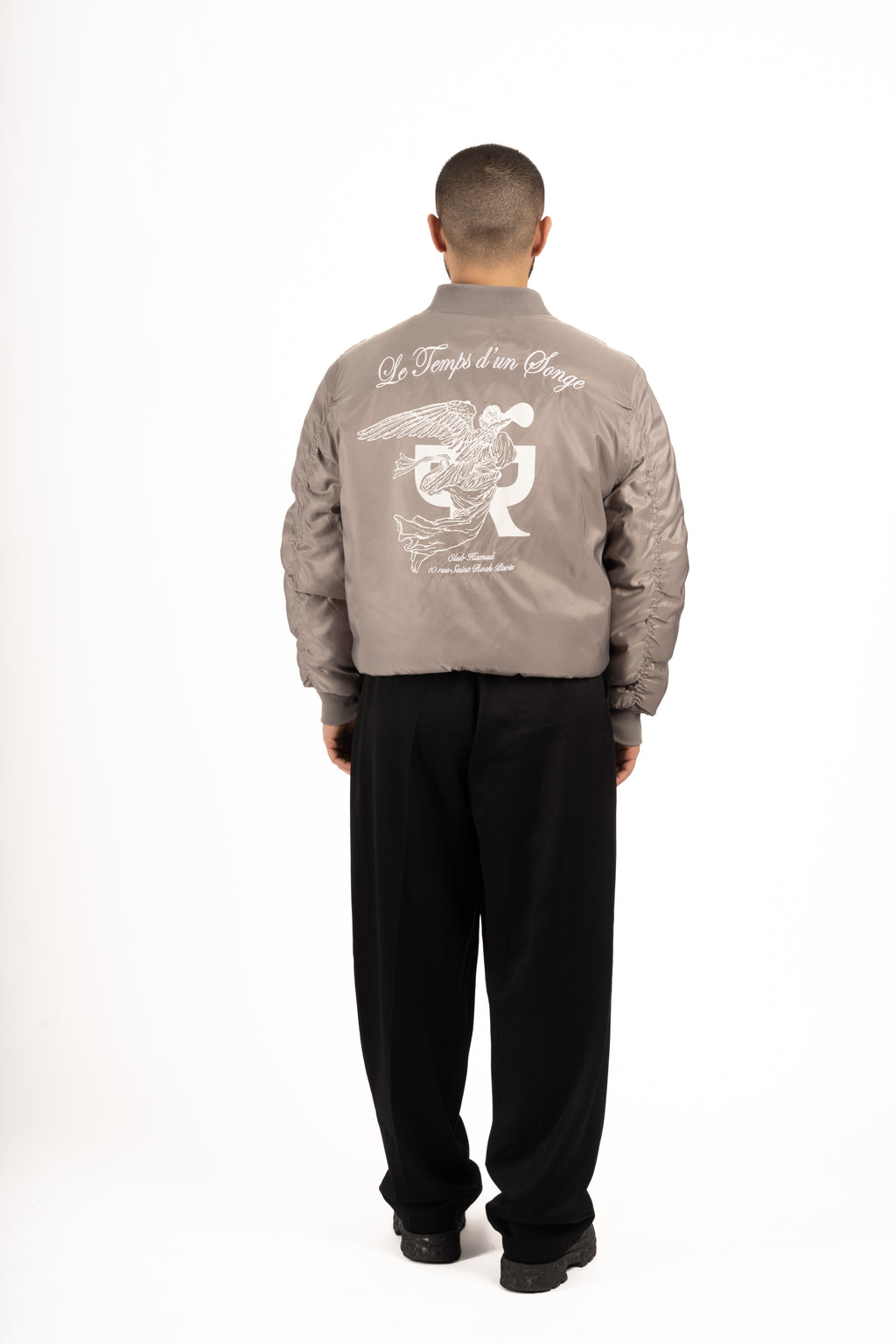 Veste en nylon gris