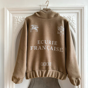 Hoodie écurie camel