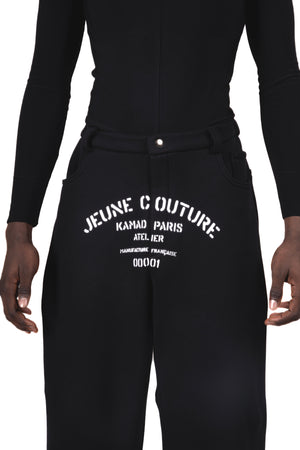 Pantalon lounge coton noir