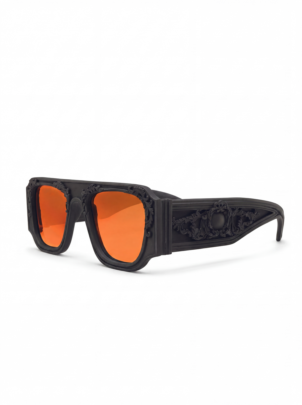 Noir aviateur orange