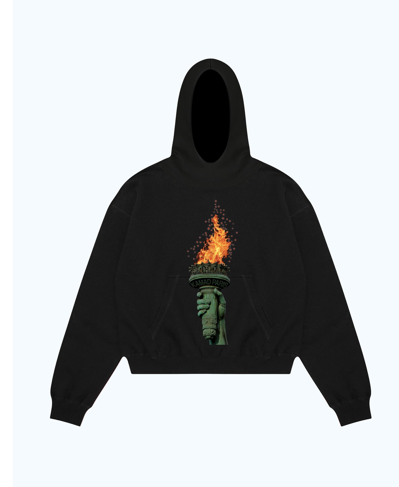 Hoodie Black Flamme