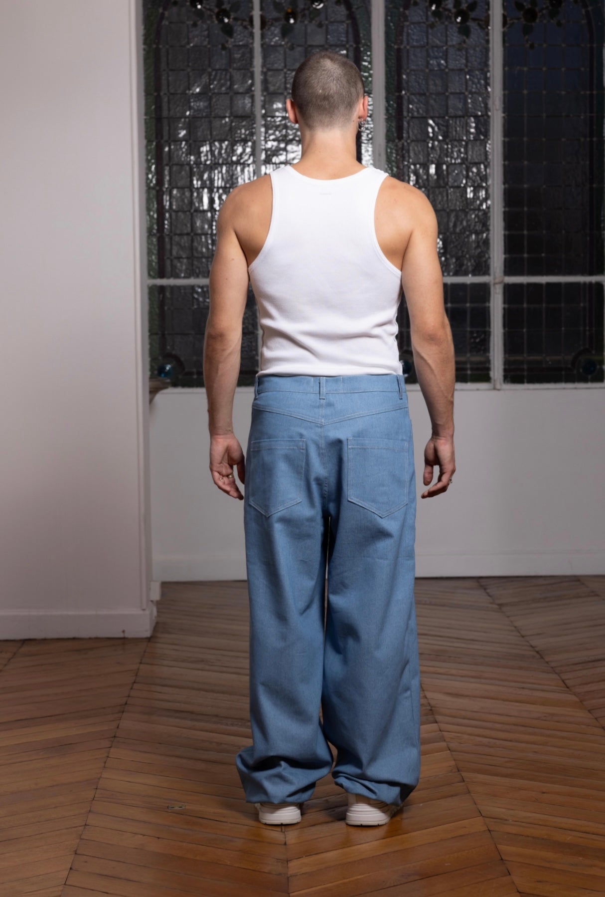 Pantalon Ornement Bleu