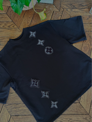 T-shirt upcyclé Black Triple