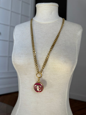 Collier upcyclé Rose