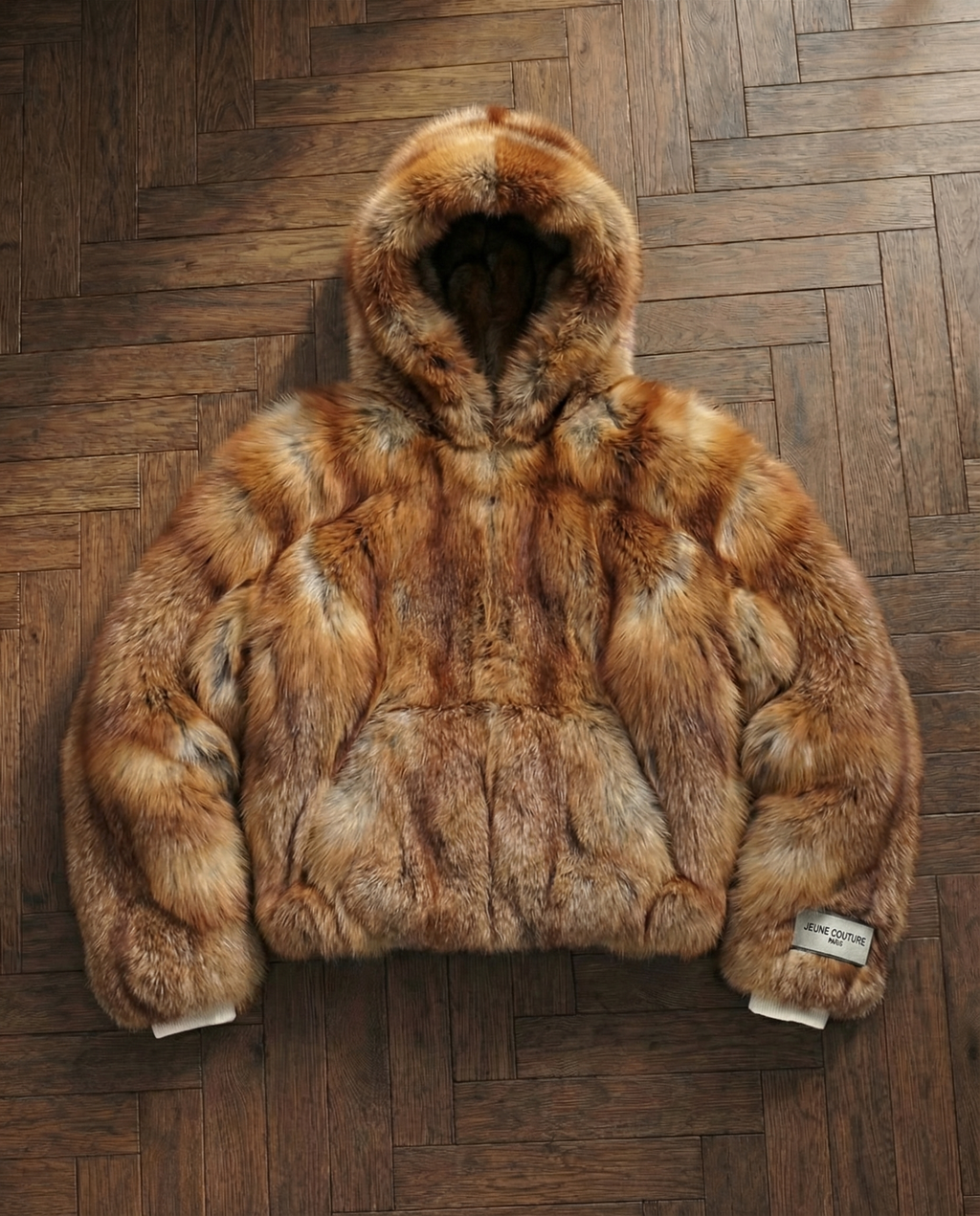 Hoodie fourrure renard