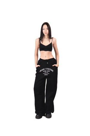 Pantalon lounge coton noir