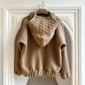 Hoodie écurie camel