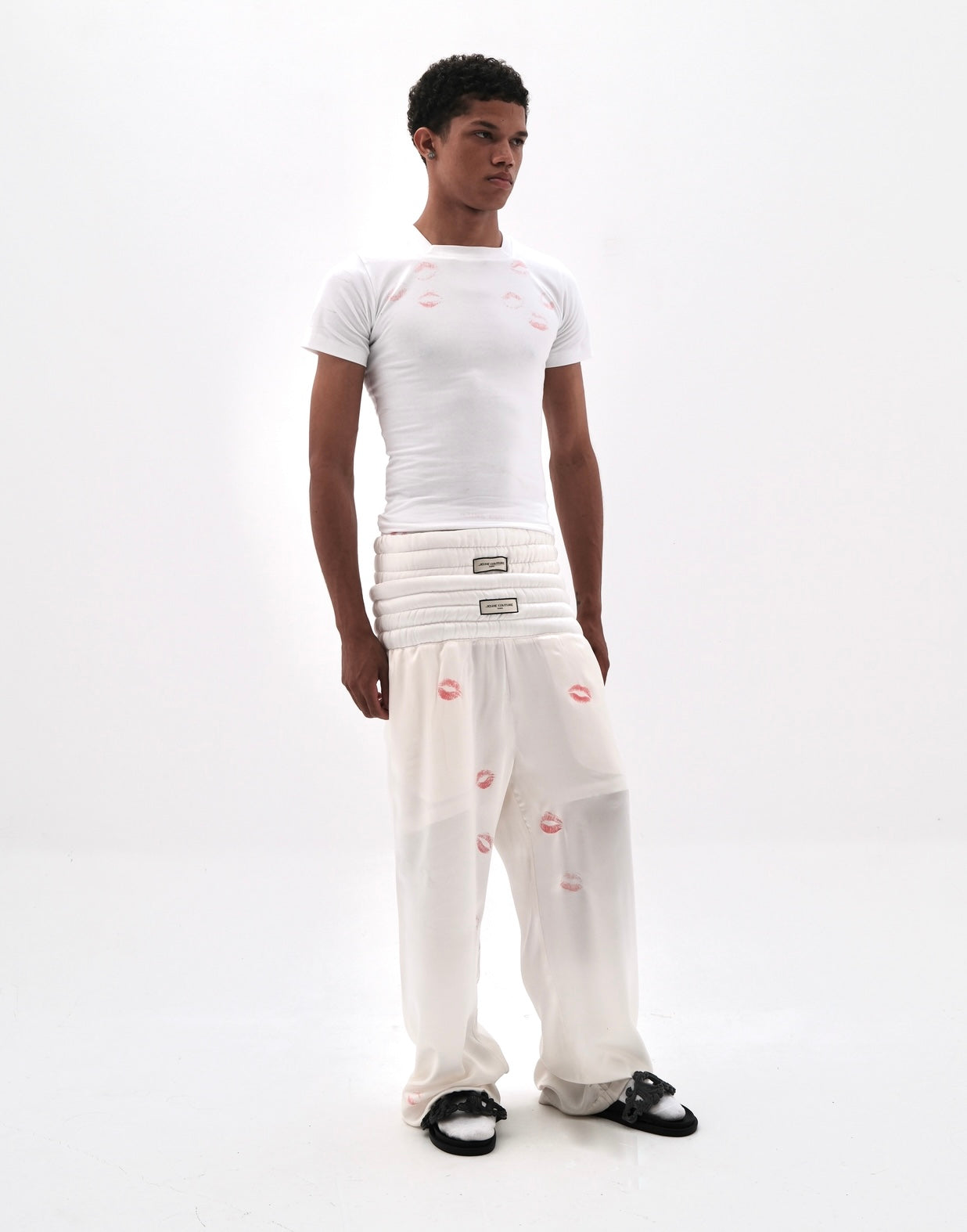 pantalon bisou blanc