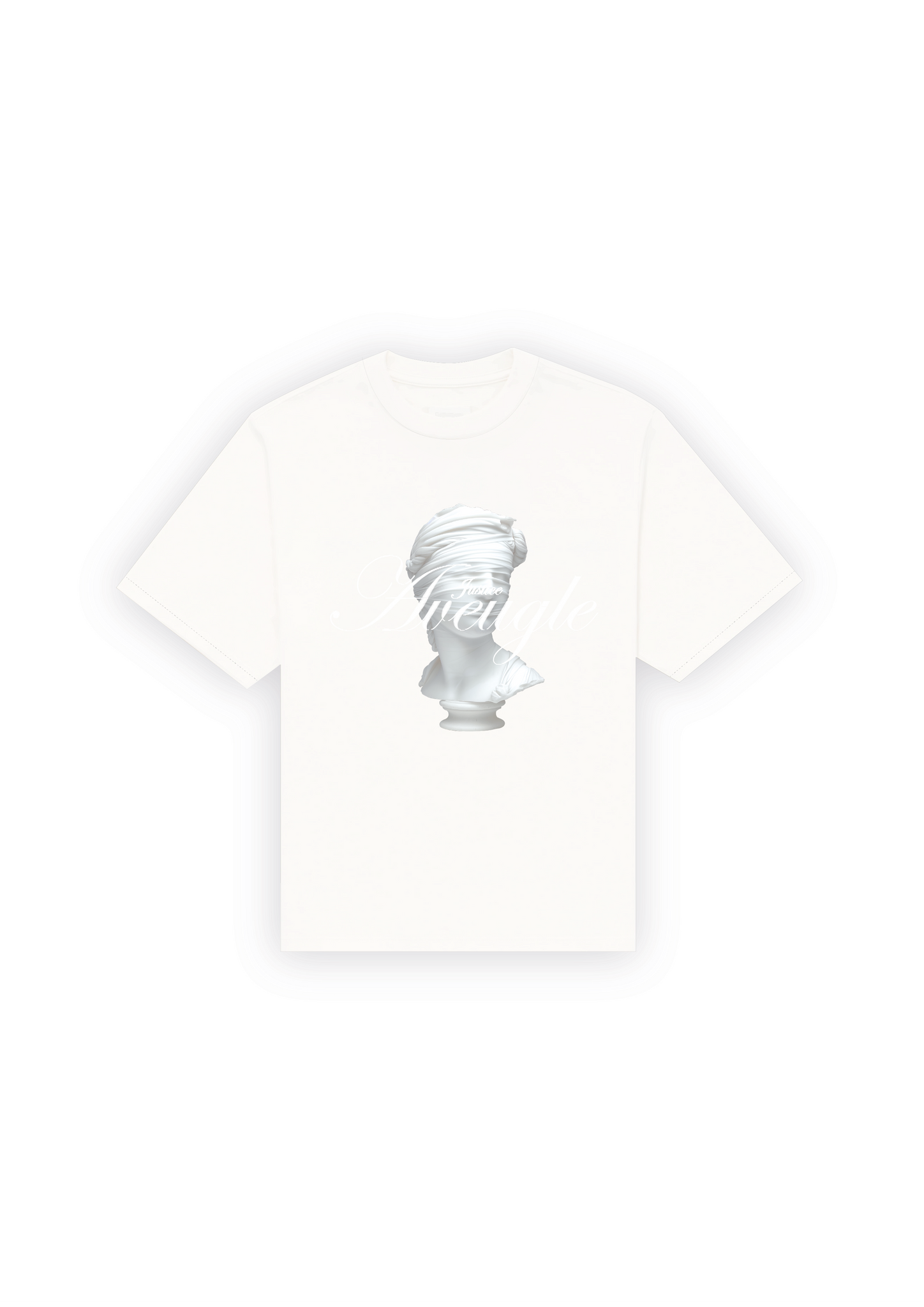 T-shirt White Bust Marble