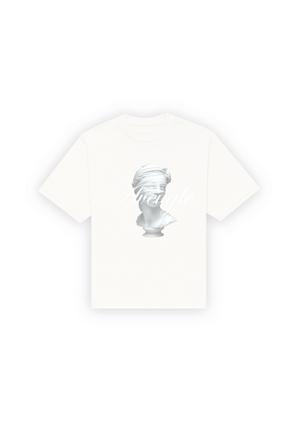 T-shirt White Bust Marble