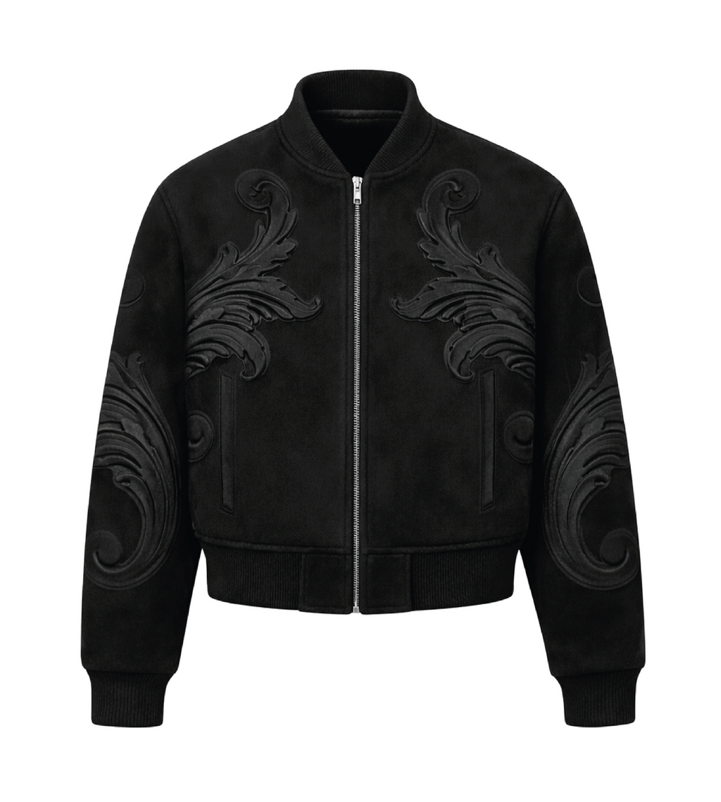 Bomber Moulures noir
