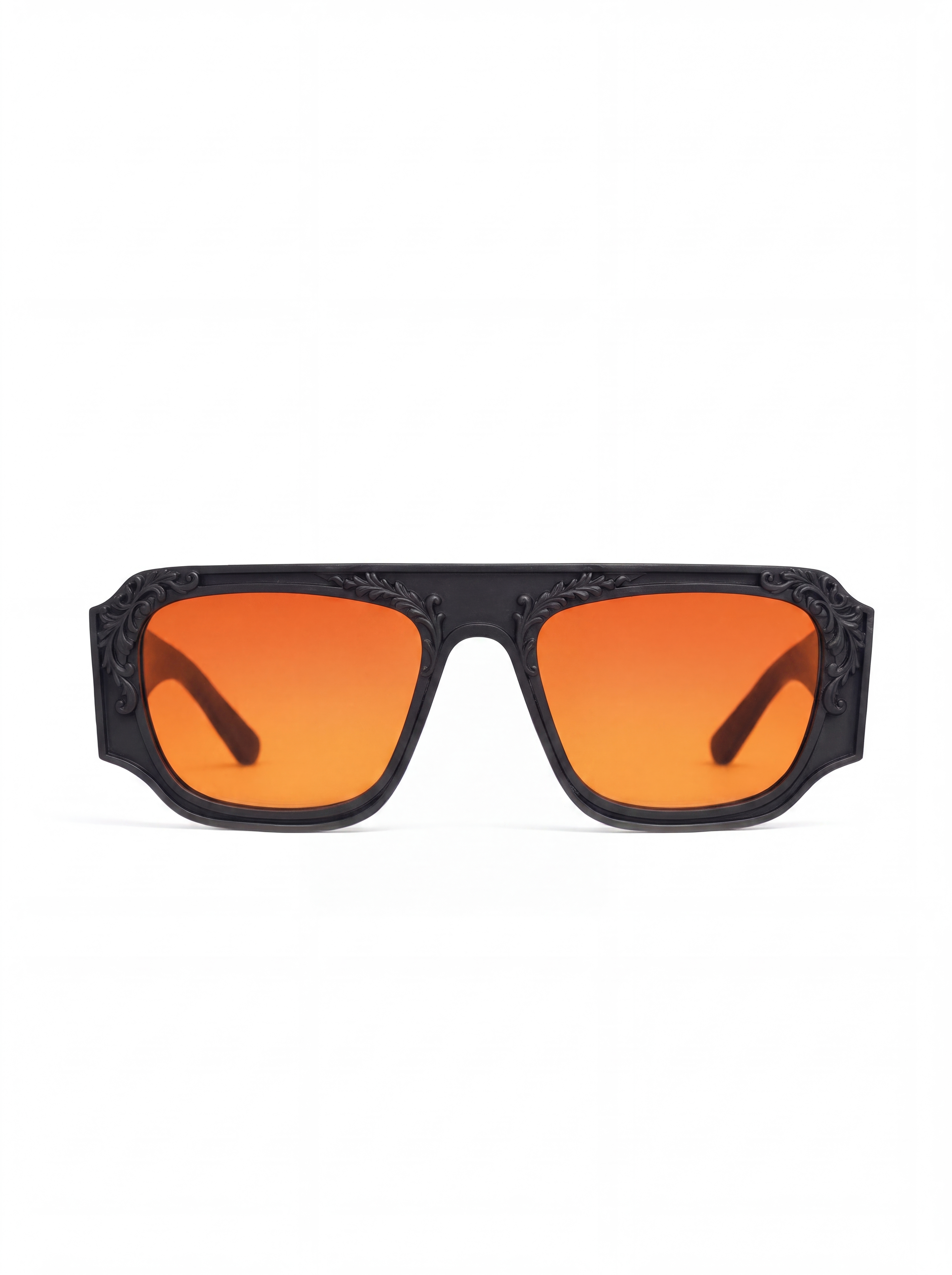 Noir aviateur orange