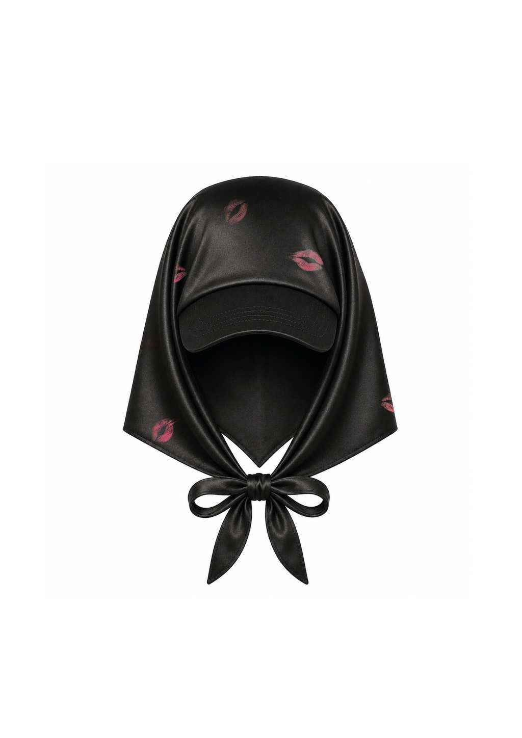 casquette soie noir