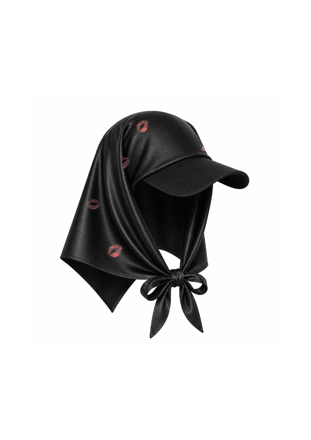 casquette soie noir