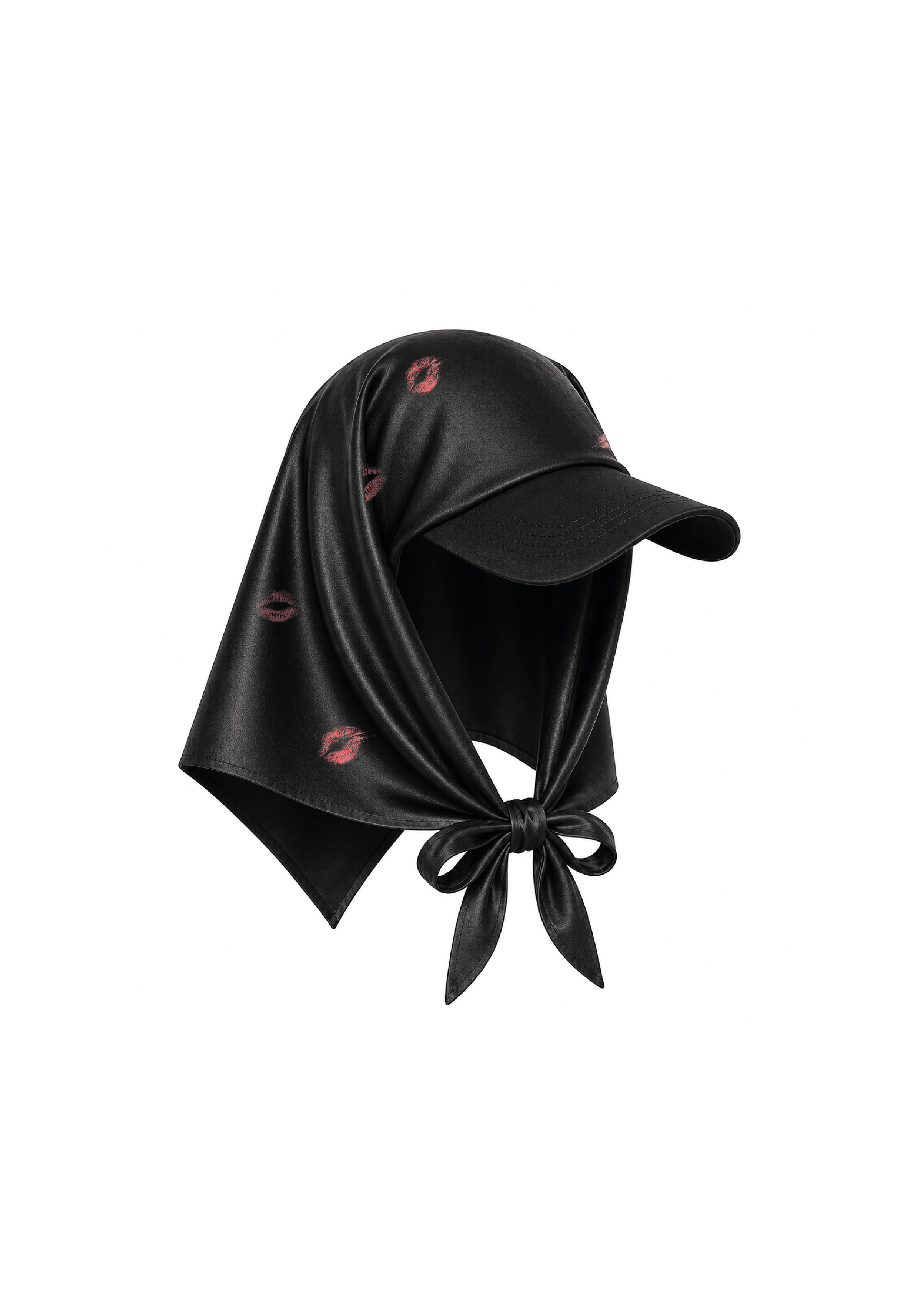 casquette soie noir