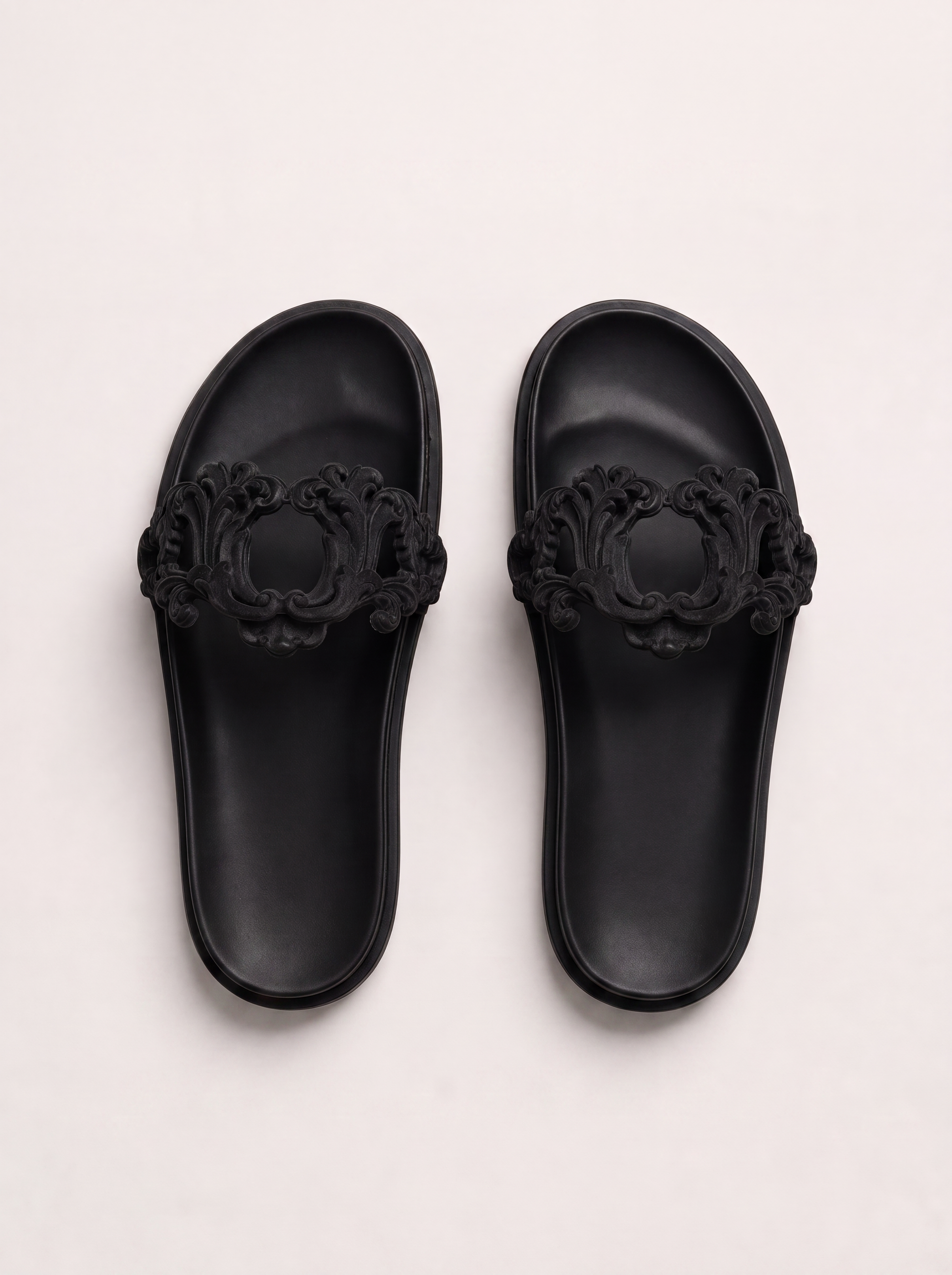 Mule ornement noir