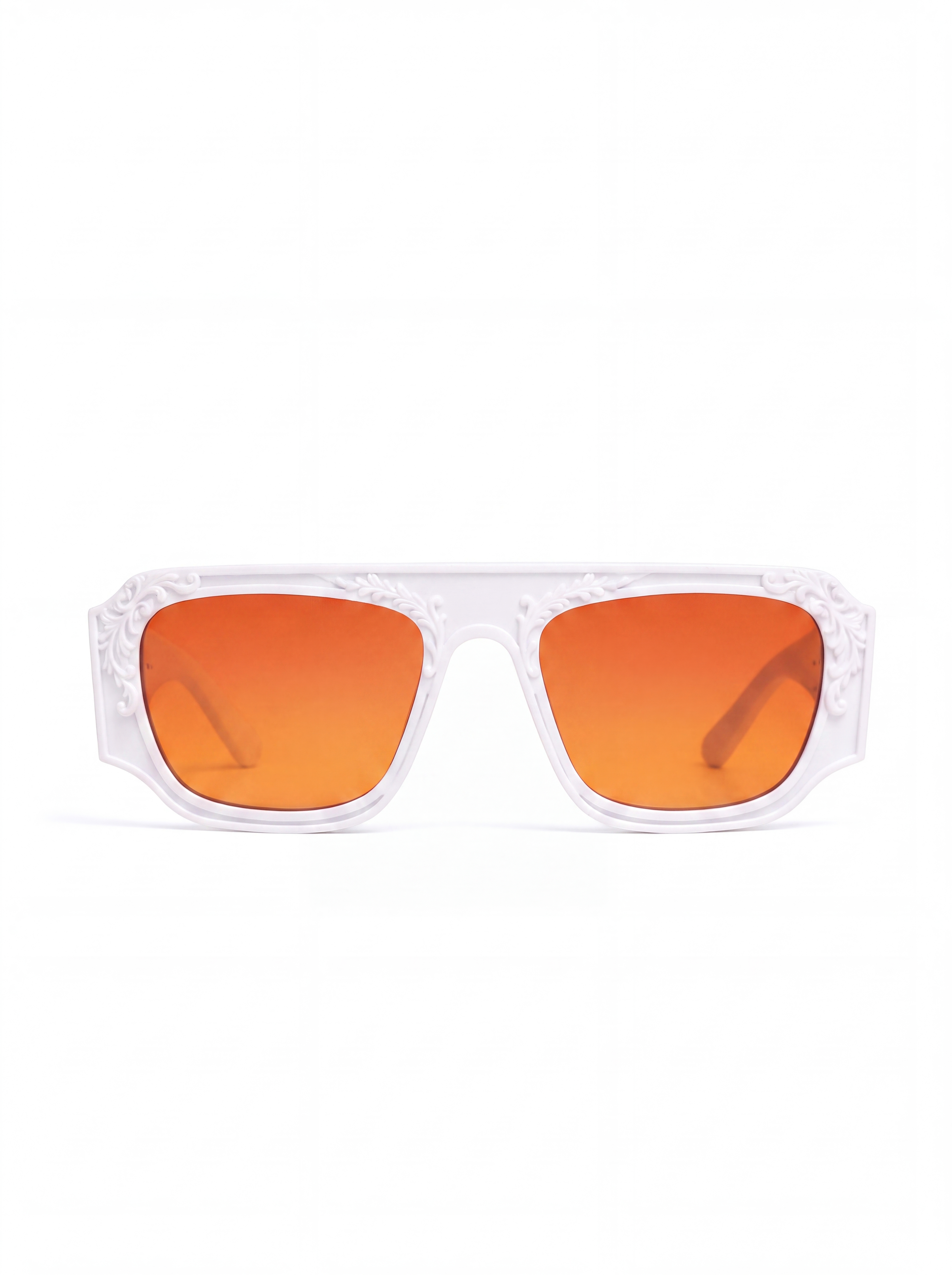 Blanc aviateur orange