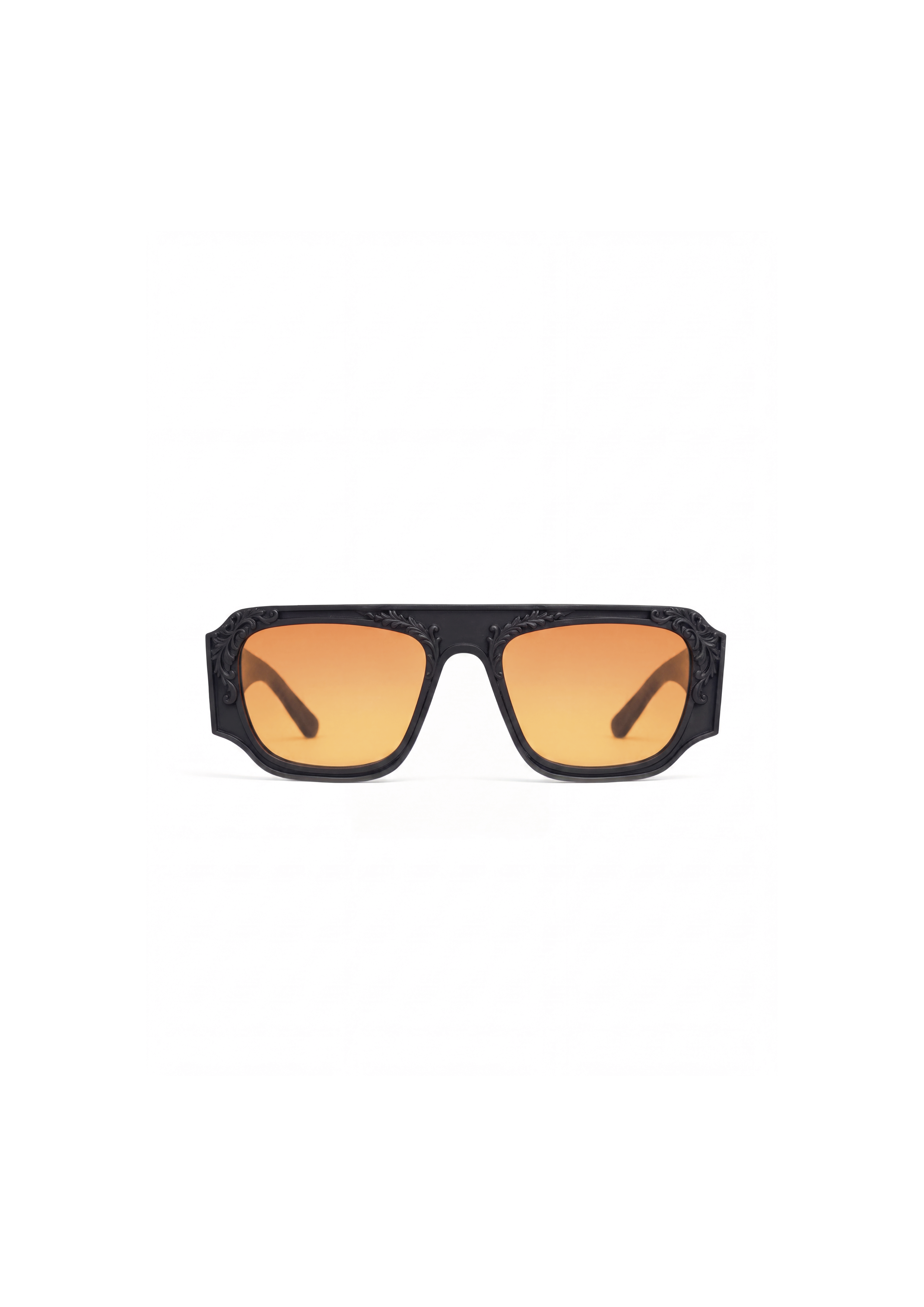 Noir aviateur orange