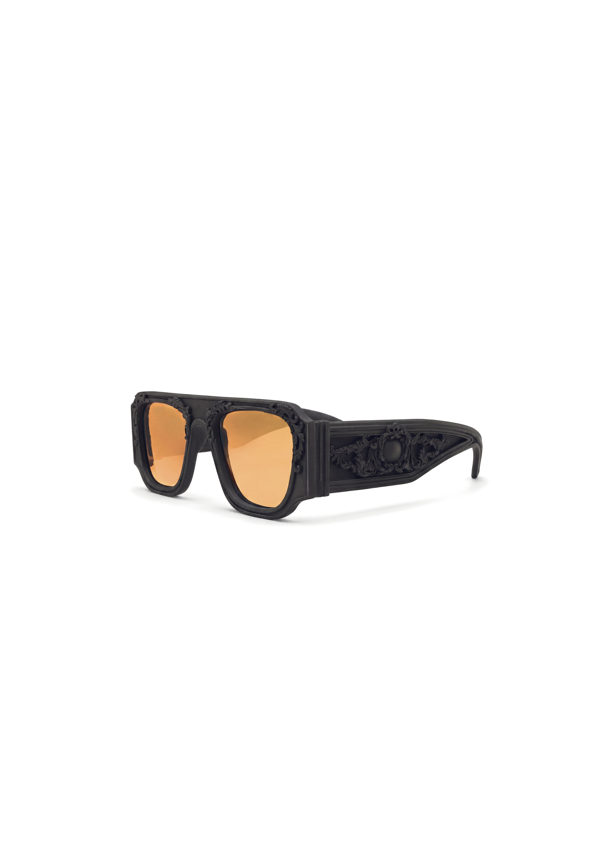 Noir aviateur orange