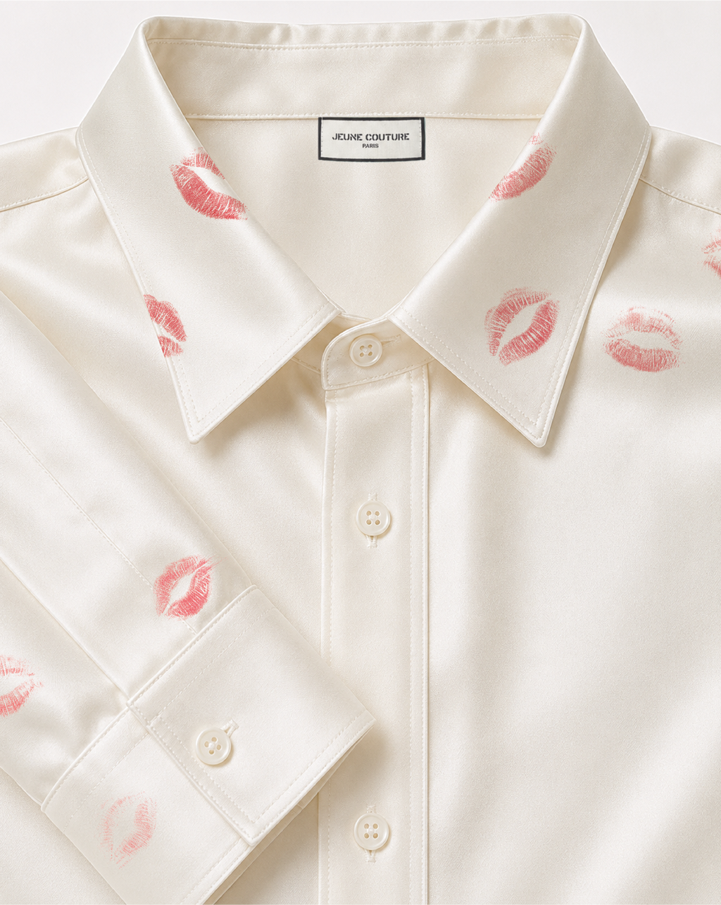 Chemise bisou blanc