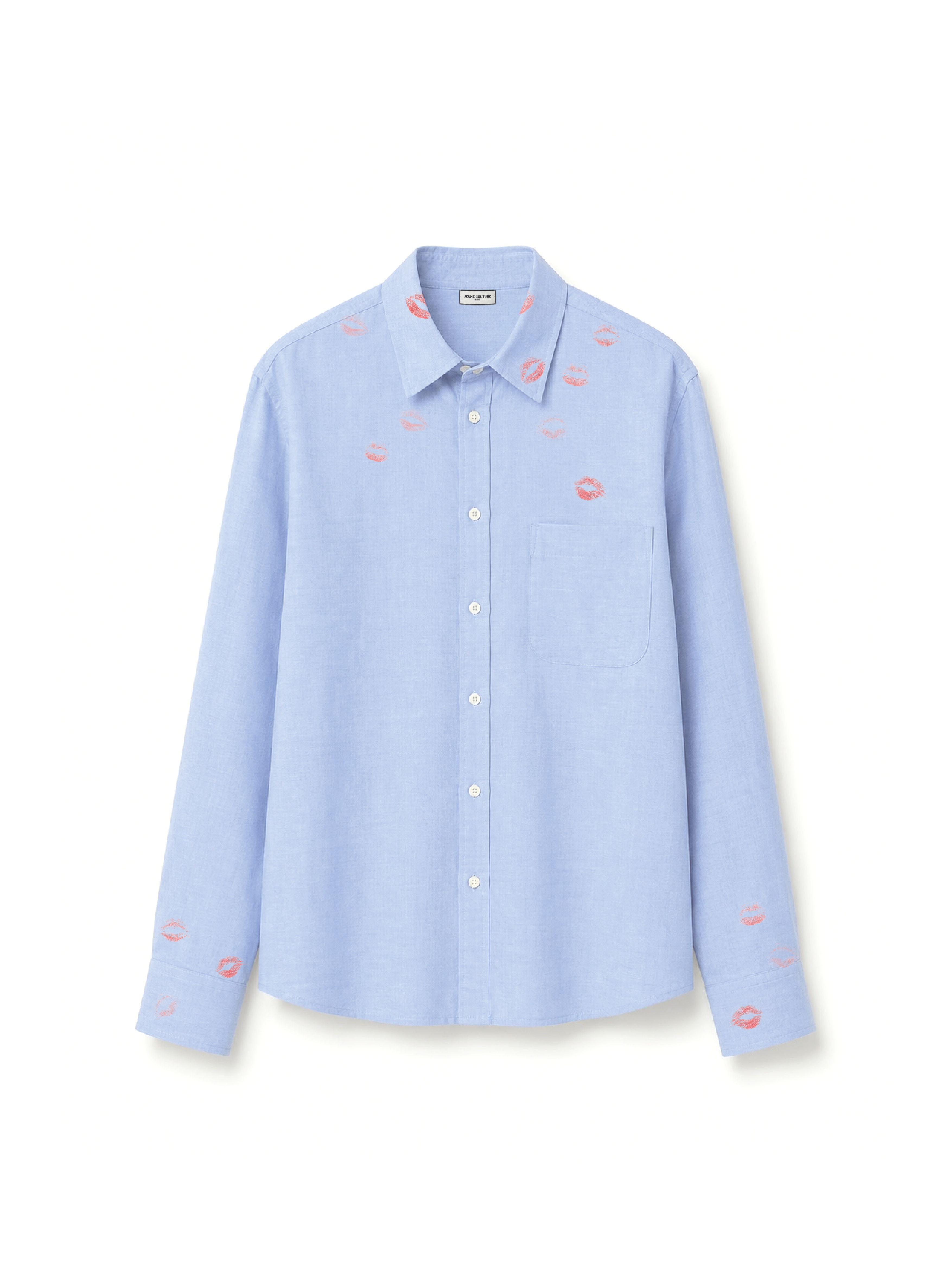 Chemise bisou bleu