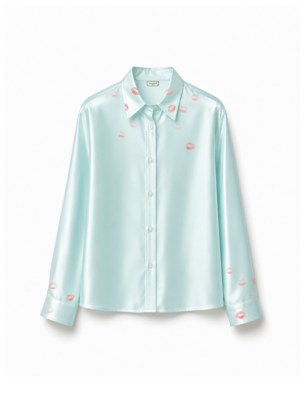 Chemise bisou turquoise