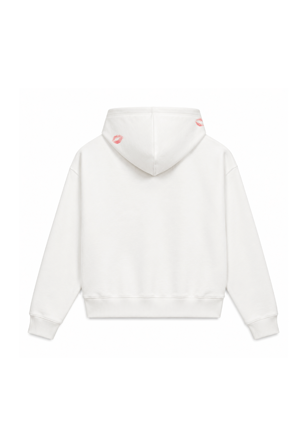 hoodie zippé kingsize blanc