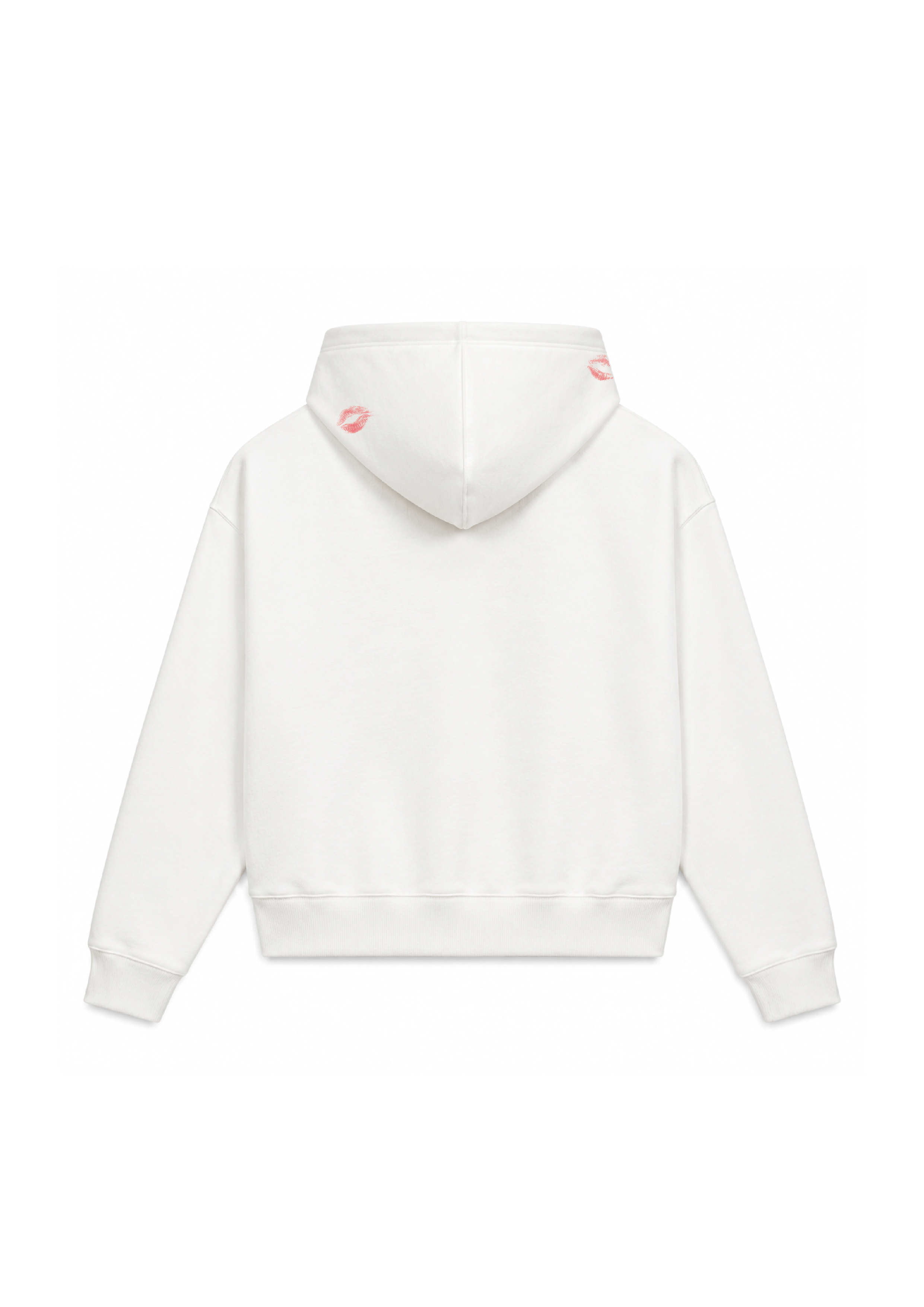 hoodie zippé kingsize blanc